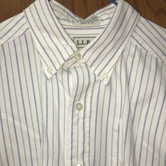 ll bean white dress shirt